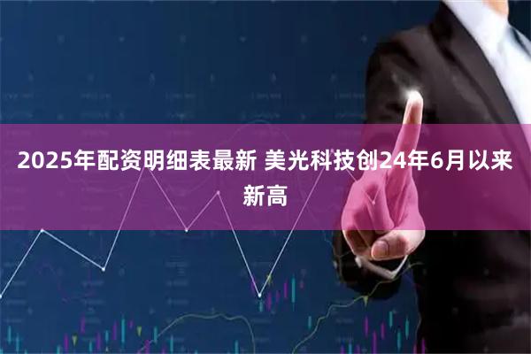 2025年配资明细表最新 美光科技创24年6月以来新高